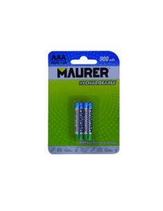 Pila Maurer Recargable HR-3 / AAA (Blister 2 Piezas) - Imagen 1