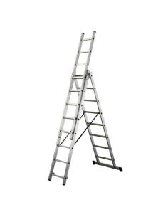 Escalera Aluminio Industrial 14+14+14   3x4 mt. - Imagen 1