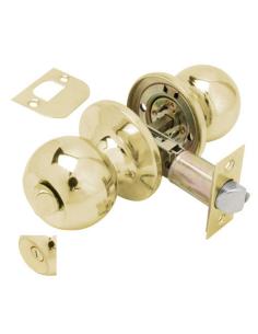 Pomo Puerta Wolfpack Con Condena Latonado Para Baños - Imagen 1