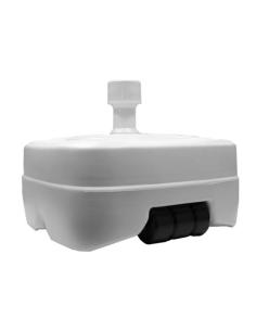 Base Sombrilla Polietileno Con Ruedas, 58x58 cm. para Tubos De Ø 30 A Ø 51 mm. Rellenable de agua o arena, - Imagen 1