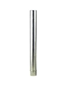 Wolfpack Tubo Estufa Acero Galvanizado Ø 130 mm, Ideal Estufas de Leña, Chimenea, Alta resistencia, Conducto Humos - Imagen 1