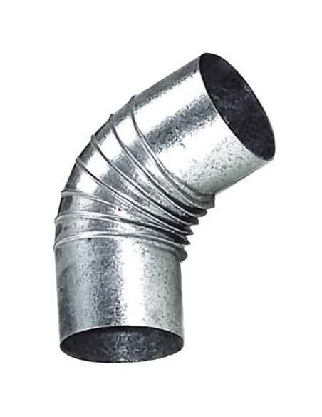 Codo Estufa Galvanizado de  130 mm. 45°. - Imagen 1