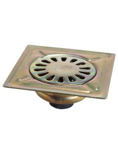 Sumidero Acero Bicromatado 150x150 mm. Toma de 40 mm. - Imagen 1