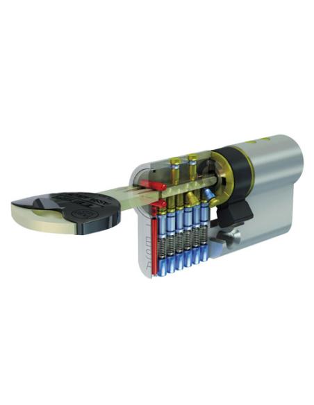 Cilindro Tesa Seguridad Tx85 /60/ Latonado - Imagen 1
