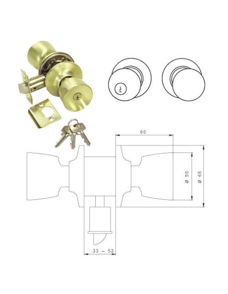 Pomo Tesa    3501-LM/60/70 - Imagen 1