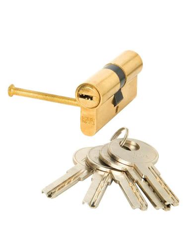 Cilindro Fac Seguridad 70-p 30x40 Latonado 15,0 mm. - Imagen 1