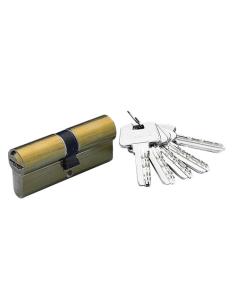 Cilindro Yale Seguridad Hs-6 40x40/r15,0 Latonado - Imagen 1