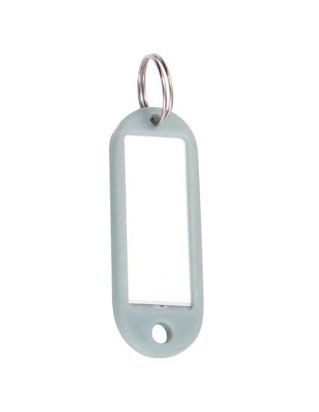 Llavero Portaetiquetas Gris - Imagen 1