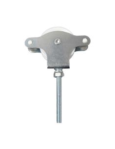 Polea Tendedero Wolfpack Zincado 60 mm. Roldana Plástico con Tornillo - Imagen 1