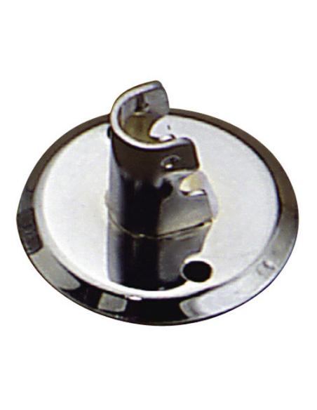 Soporte Barra 12 mm.Ø Cromo Lateral Redondo - Imagen 1