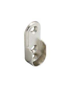Soporte Lateral Barra Oval Niquel 15x22 mm. - Imagen 1