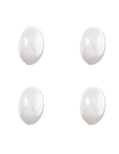 Colgador Oryx Blanco Pequeño (Blister 4 Unidades ) Adhesivo - Imagen 1