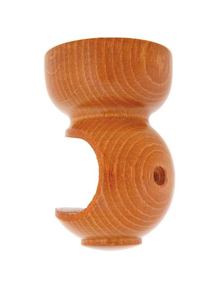 Soporte Madera Liso Techo 28x82 mm. Teca - Imagen 1 Soporte Madera Liso Techo 28x82 mm. Teca - Imagen 1