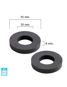 Iman Wolfpack Ferrita Aro Ø 45x20x8 mm. (Blister 2 Piezas) - Imagen 1