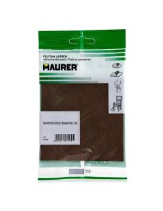 Fieltro Adhesivo 100 x 100 mm. (Blister 1 Pieza) Marrón - Imagen 1