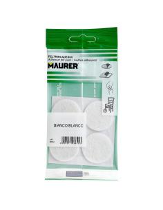 Fieltro Adhesivo Ø35 mm. (Blister 4 Piezas) Blanco - Imagen 1