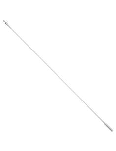 Tirador Riel Aluminio Plastificado 1,0mt Blanco - Imagen 1