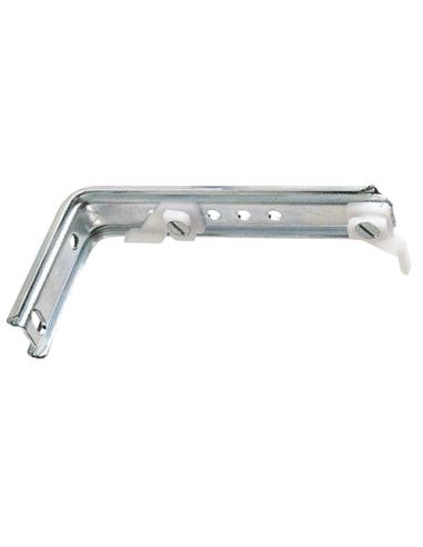 Soporte Doble Para Riel Aluminio Blanco Reforzado - Imagen 1