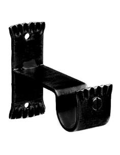 Soporte Central Forja Ø 28 mm. Negro Juego 2 Piezas - Imagen 1