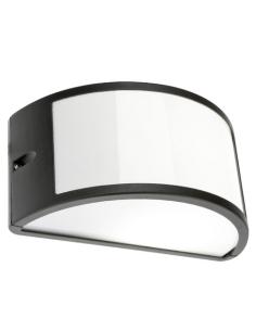 Plafón Aplique IP44  1/2 Luna Abierto Negro - Imagen 1