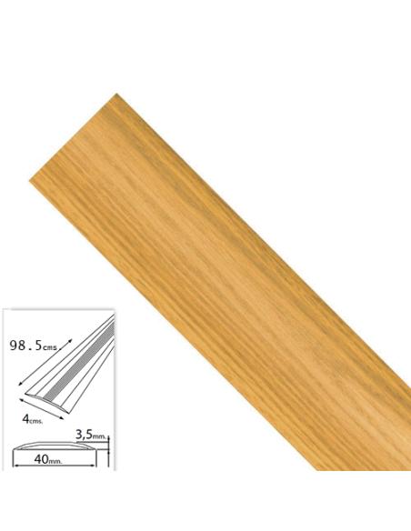 Tapajuntas Adhesivo Para Moquetas Metal Roble   98,5 cm. - Imagen 1