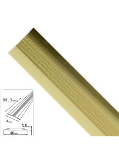 Tapajuntas Adhesivo Para Moquetas Metal Oro   98,5 cm. - Imagen 1