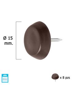 Deslizante Pequeño Marron Ø15 (Blister 8 Unidades) - Imagen 1