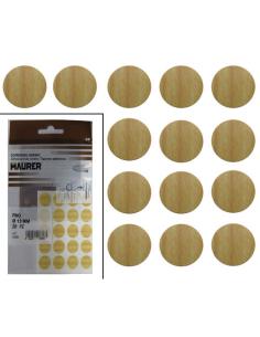 Tapatornillos Adhesivos Pino (Blister 20 unidades) - Imagen 1