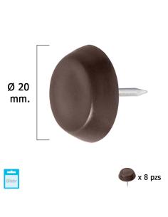 Deslizante Grande Marron Ø20 (Blister 8 Unidades) - Imagen 1