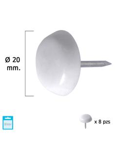 Deslizante Grande Blanco Ø20 (Blister 8 Unidades) - Imagen 1
