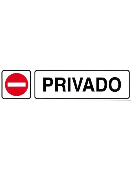 Rotulo Adhesivo 250x63 mm. Privado - Imagen 1