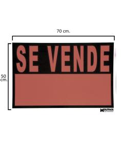 Cartel Se Vende  70x50 cm. - Imagen 1
