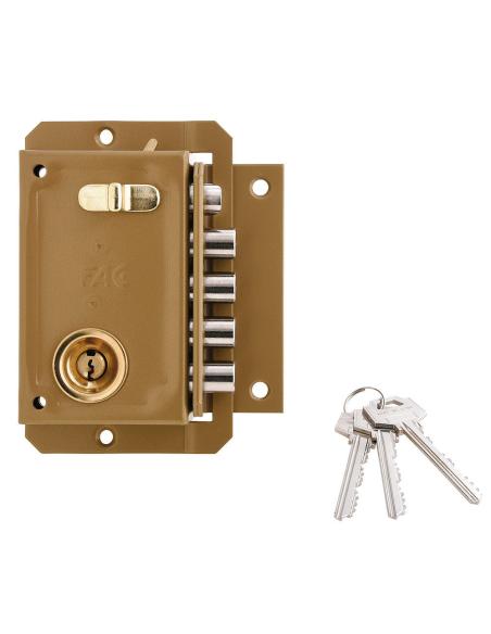 Cerradura Fac S 90 Pintada Izquierda Bombin 70 - Imagen 1