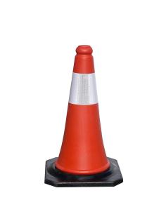 Cono Señalizacion Base Goma 50 cm. Reflectante - Imagen 1