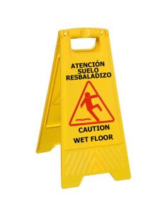Cartel Atencion Suelo Mojado 64x30 cm. - Imagen 1