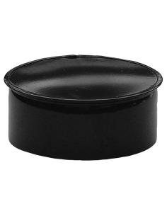 Tapa Tubo Estufa Negro Vitrificada 120 mm. - Imagen 1