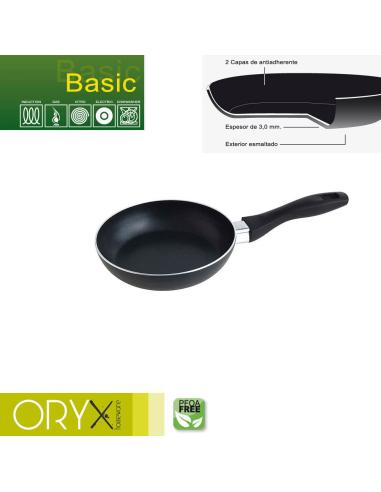 Oryx Sartén Aluminio Antiadherente Basic, Alta Resistencia, Apta Inducción, Libre PFOA, Diámetro 18 cm, Espesor 3 mm. - Imagen 1