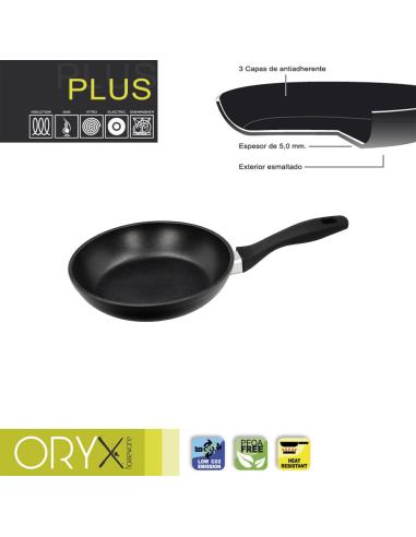 Oryx Sartén Aluminio Antiadherente Plus, Forjada, Apta Inducción, Libre PFOA, Diámetro 20 cm, Espesor 5 mm. - Imagen 1