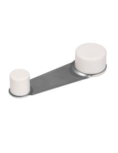 Tope Puerta Adhesivo con Retenedor Blanco - Imagen 1