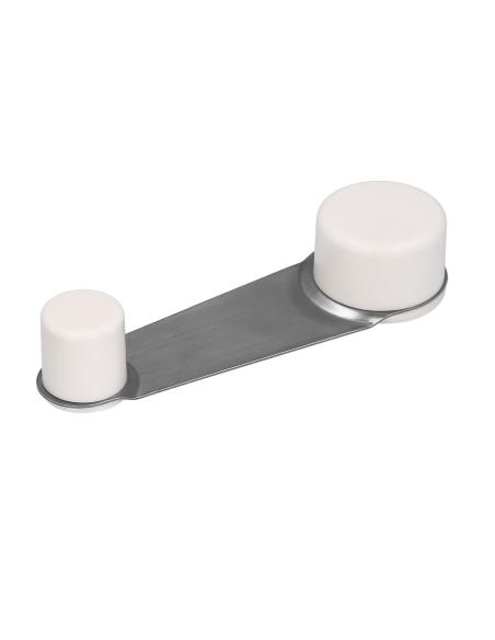 Tope Puerta Adhesivo con Retenedor Blanco - Imagen 1