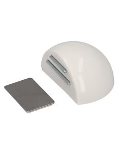 Tope Puerta Adhesivo con Imán Retenedor Blanco - Imagen 1