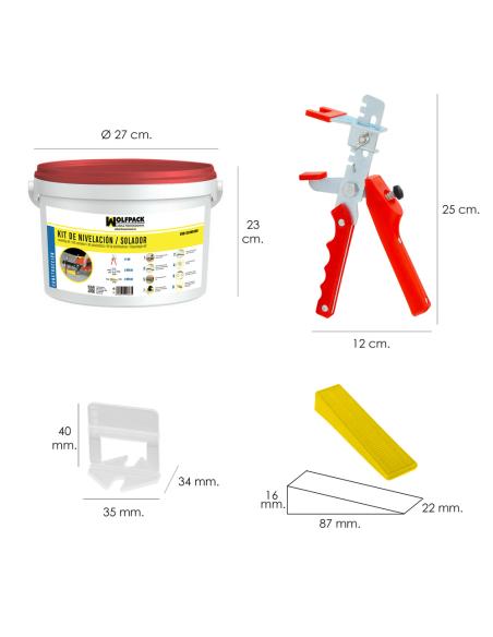 Kit Nivelador Solador (Pistola, calzos y cuñas) - Imagen 1 Kit Nivelador Solador (Pistola, calzos y cuñas) - Imagen 1