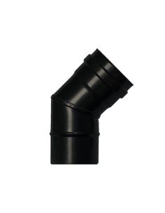 Codo Estufa Pellet Vitrificado Ø80 mm  45° - Imagen 1