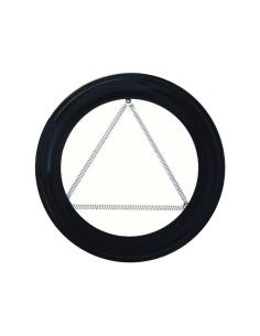 Plafon Embellecedor Estufa Pellet Vitrificado Negro 80 mm. - Imagen 1