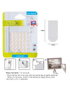 Tiras Adhesivas Doble Cara Sin Residuos (Blister de 6 piezas ) - Imagen 1