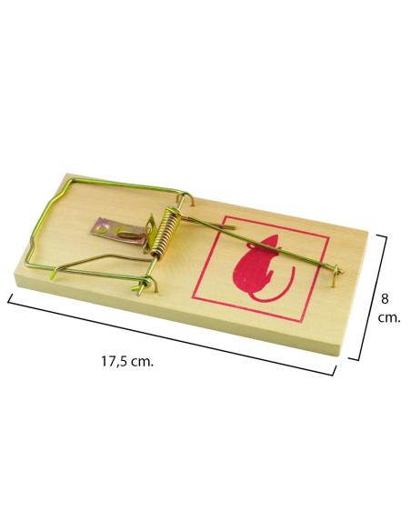 Trampa ratas madera 17,5 x 8 cm. - Imagen 1