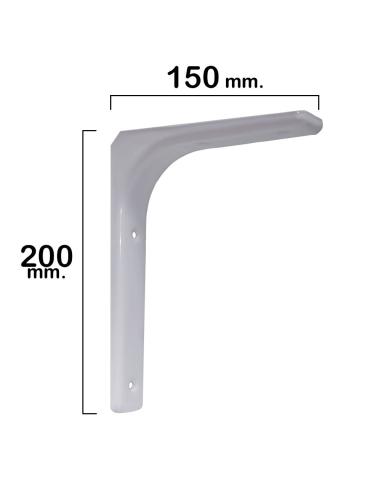 Palomilla Reforzada Blanca   200x150 mm. - Imagen 1