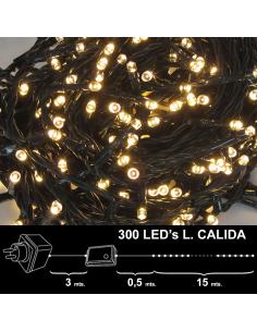 Luces Navidad 300 Leds Luz Calida Interior / exterior (IP44) - Imagen 1
