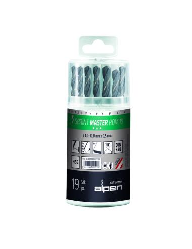 Estuche Brocas Alpen Hss Sprint Master  19 Piezas - Imagen 1