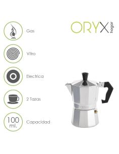 Cafetera Aluminio 2 Tazas (100 ml.) Classic - Imagen 1